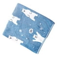 thumbnail image 3 of Manta Macarena para cama y sofá azul, 3 of 8