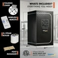 thumbnail image 6 of SteamSpa SP-SS0003-1P Portable 1-Person Home Steam Sauna with Digital Control, Black, 6 of 7