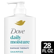 Dove Damage Therapy Shampoo for Dry Hair Daily Moisture with Bio-Protein Care Technology and Hyaluronic Serum, 28 Fl Oz