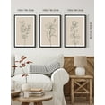 thumbnail image 5 of 16x24in Black Framed Flower Wall Art Vintage Floral Minimalist Wall Hanging Decor for Office Dining Room Hallway Bohemain Botanical Prints Artwork, 5 of 8