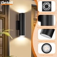 thumbnail image 4 of Luz de Pared Exterior GoBright 12W 3000K Impermeable Paquete de 4, 4 of 7