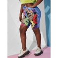 thumbnail image 3 of Talla grande Psychedelic Bandana 3D Jean Print Shorts Rosegal Pantalones cortos de talla grande, 3 of 5