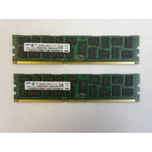 16 GB 2x8GB Memory DDR3 PC3L-10600R Comp to SNPP9RN2C/8G Dell PowerEdge T610 T710