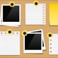 thumbnail image 4 of NUOLUX 40Ud Pines Decorativos Amarillos De Girasol Para Tablero De Oficina Y Manualidades, 4 of 8