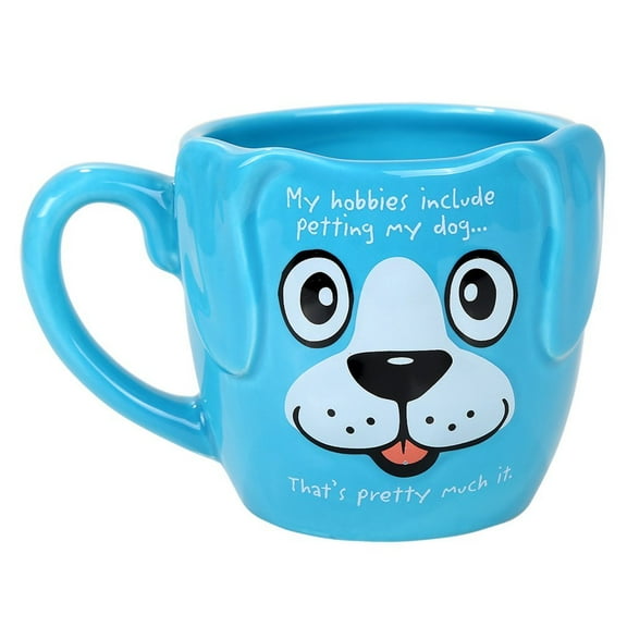 Adorable Pet Puppy Cat Tea Cup Mug Drinkware (My hobbies include petting my dog.that's pretty much it!)