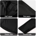 thumbnail image 4 of Graflsoa Haut de Yoga Haute Performance pour Femmes - Évacuation de l'Humidité, Extensible, Ajusté, Col Montant Manches Longues avec Fermeture Éclair pour Course & Entraînement Physique, Taille Européenne Noir TG (12521), 4 of 6