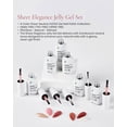 thumbnail image 4 of RUBY VIBE CO Sheer Elegance Jelly Gel Nail Polish Set, 6 Colors, Jelly Finish, HEMA-FREE, TPO-FREE, HPMA-FREE, Soak-Off UV/LED Gel Polish, 0.27 Fl Oz (Pack of 6), 4 of 18