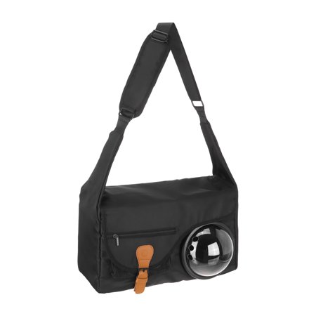 Uxcell Bubble Cat Carrier Travel Pet Carrier Soft Sided Breathable Cat Carrying Case for Kitten Small Dogs Up to 14.3 lbs (Black) Intended for Hiking / Camping / Traveling