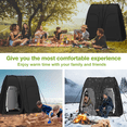 thumbnail image 6 of Pop Up Shower Tent, Vecukty 94.5x47.2x78.inch Upgrade Double Privacy Tent, Porta-Potty Tent,Black, 6 of 12