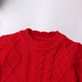 thumbnail image 4 of IWEMEK Winter Dress for Baby Girls Crew Neck Long Sleeve Xmas Dresses Elk Cute Bowknot Red Sweater Dresses 12M-18M, 4 of 8