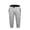 A-Grey1170, variant on SONXAHE Men's Contrast Waist Capri Sweatpants Side Pocket Jogger Fit Athletic Cropped Trousers