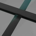 thumbnail image 6 of vidaXL 1-Piece Black Interior Door 32.7"x79.3" 1.4" Thick ESG Glass and Aluminum, 6 of 8