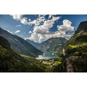 29.5 X 19.6 inch Handmade Premium Basswood Jigsaw Puzzle 1000 Piece Special Present Home Decor in Box Present-Wrap:Geiranger Norway