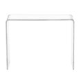 thumbnail image 1 of Heavenly Collection Large Clear Acrylic Console Table, 1 of 4
