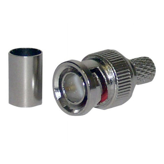 Pyle Home PBNC050 BNC Male Plug Connector (3 Piece, Crimp Style)