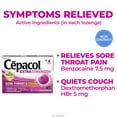 thumbnail image 4 of Cepacol Extra Strength Sore Throat & Cough Lozenges, Powerful Symptom Relief, Quiet Cough, Oral Pain Reliever, Mixed Berry Flavor, 16 Lozenges, 4 of 10