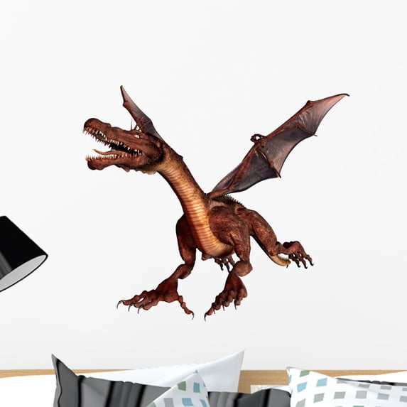 Dragon Wall Decal by Wallmonkeys Peel and Stick Graphic (24 in W x 21 in H) WM181429