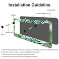 thumbnail image 4 of License Plate Frames Tropical Palm Leaves License Plate Cover Frame 2 PCS Tropical Green Plant Quality Aluminum License Plate Frame for Girl Women Men Vehicles, 4 of 6