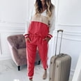 thumbnail image 2 of SELONE Lounge Sets for Women 2 Piece Outfits Pants Sets Tracksuit Sweatshirt Pants Sets Sport Long Sleeve Wear Casual Suit Sets 5-Red S, 2 of 9