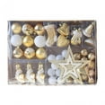 thumbnail image 2 of Juego de 47 adornos para árbol de Navidad, accesorios decorativos para árbol de Navidad Dorado, 2 of 9