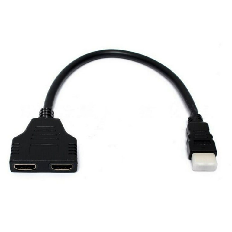 Hdmi Female 1 2 Splitter Cable Adapter  1 2 Hdmi Splitter One Input Two  Output - Audio & Video Cables - Aliexpress