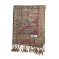 thumbnail image 4 of CosplaySpa Exquisite Paisley Pashmina Shawl - Luxurious Silk Scarf for Adult and Teen Women, 4 of 6