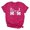 Hot Pink, variant on Womens T Shirts Letter Print Short Sleeve Round Neck Summer Outfits Trendy Casual Tops
