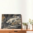 thumbnail image 4 of Logiee Graceful Snow Leopard Print Canvas Wall Art,Canvas Picture Prints with Frame, Wall Art Decorative,Canvas Decorative,Suitable for Living Room Bedroom Office Room 30x40, 4 of 6