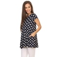 thumbnail image 3 of Women's Casual Polka Dot Blouse Tunic Top Shirt, 3 of 4