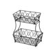 thumbnail image 2 of Cesta De Frutas De 2 Capas Cesta De Almacenamiento De Metal Vegetales Extraíble Sin Tornillos Con Soporte Cesta De Almacenamiento De Cocina Soporte Para Cocina Hotel Fiesta Inevent HA016382-00, 2 of 7