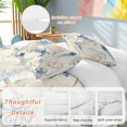 thumbnail image 3 of Nautical Coastal Bedding 3 Piece Duvet Cover Set California King, Vintage Beach Octopus Turtle Jellyfish Soft Microfiber Comforter Cover with Zipper Closure & Pillowcases, FadeResistant Quilt Cover, 3 of 9