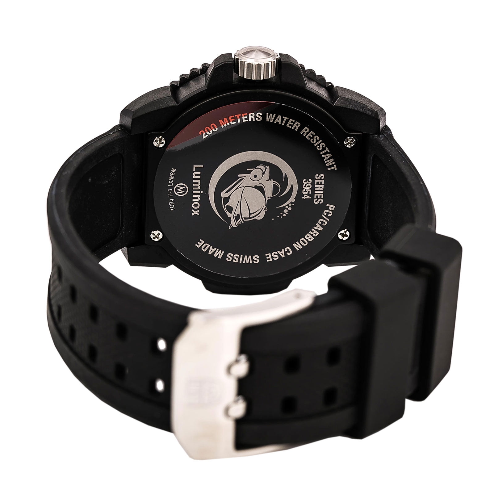 Luminox Men's Scott Cassell 44mm Black Silicone Band Polycarbonate