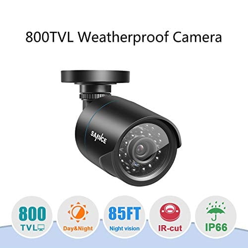 CCTV SANNCE 1/4' CMOS 800TVL 960H Resistente a la intemperie 3.6mm Lente