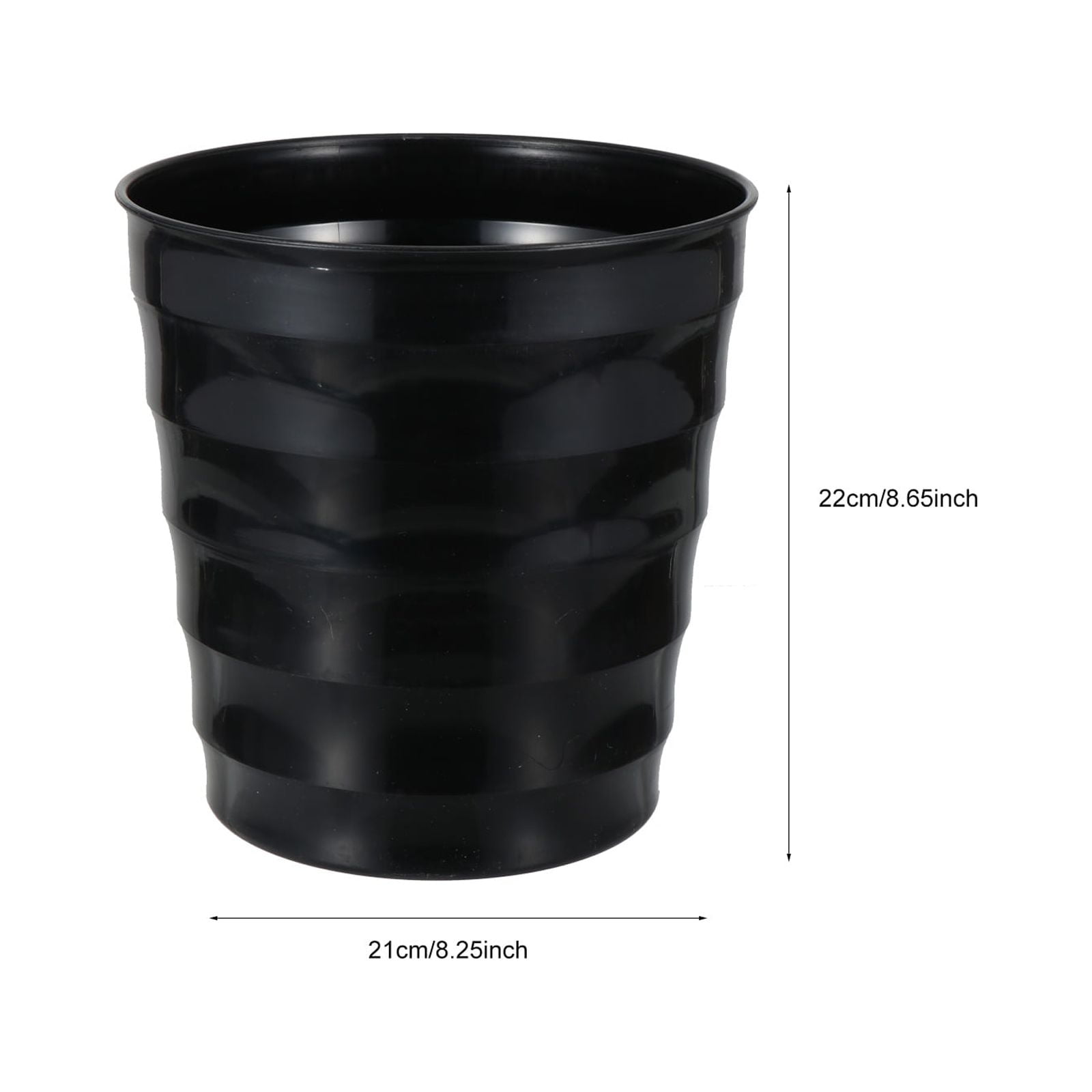 FOMIYES 2-Pack Black Plastic Indoor Garden Pots with Thickened Base, Perfect for Bathroom, Kitchen, Countertop Planting