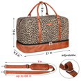 thumbnail image 3 of Bolsa de fin de semana IBFUN 21L para mujer con compartimento para zapatos Oxford, 3 of 7