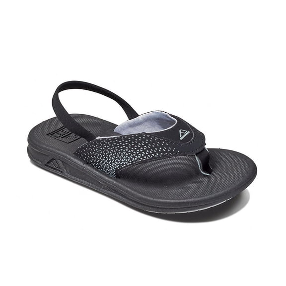 REEF Kids Boys Sandals, Little Rover, Black, 5