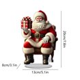 thumbnail image 3 of Santa Desktop Display Holiday Christmas Decorations For The Home And Office Pendant, 3 of 6