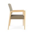 thumbnail image 2 of Pemberly Row Waiting Reception Guest Chair Wood Frame in Brown, 2 of 5