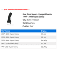 thumbnail image 2 of Rear Strut Mount - Compatible with 1997 - 2008 Toyota Camry 1998 1999 2000 2001 2002 2003 2004 2005 2006 2007, 2 of 2
