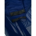 thumbnail image 7 of YiZYiF Girls Lyrical Dance Costume Keyhole Back Sleeveless Rhinestones Split Dress Dancewear Navy Blue 14, 7 of 7