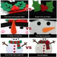 thumbnail image 5 of 20 x 39 Inch DIY Felt Christmas Snowman Games Set with 31 PCS Detachable Ornaments, Wall Hanging Xmas Gifts for Christmas Decorations, 5 of 7