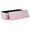 Pink-Linen, variant on Gianna 30 Inch Folding Ottoman With Storage Bench, Bedside Storage Bench With Linen Top Cover and Cushion, Footrest Suitable for Bedroom, Living Room, Pink