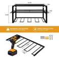 thumbnail image 3 of 3 Layers Heavy Duty Power Tool Organizer Utility Storage Rack Wall Mounted Shelf, 3 of 8