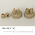 thumbnail image 2 of BESTOYARD Aquarium Accessory DIY Bottle Cap Light Brown ABS 3Pcs, 2 of 8