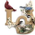 thumbnail image 2 of The Bradford Exchange "Love In Bloom" Sculptural Songbird Includes Cardinal, Bluebird, Goldfinch and Chikadees Wall Decor 9.5-inches, 2 of 3