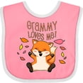 thumbnail image 3 of Inktastic Grammy Loves Me- Cute Baby Fox Boys or Girls Baby Bib, 3 of 4