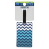 Protege Luggage Tag - Blue-teal Chevron (4 x 2.5")