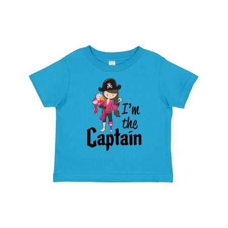 

Inktastic I m the Captain- Pirate Girl Gift Toddler Toddler Girl T-Shirt