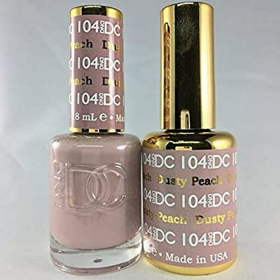 DND - DC Duo Soak off Gel & Matching nail polish - DUSTY PEACH #DC104