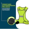 thumbnail image 4 of Gilet Réfléchissant Haute Visibilité - Femmes et Hommes - Respirant - Léger - Veste Fluorescente de Sécurité pour Course, Cyclisme, 4 of 5